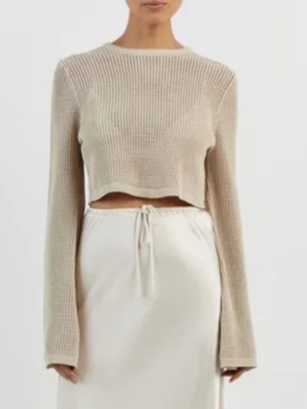 DISSH Ophelia Stone Long Sleeve Crop Sweater